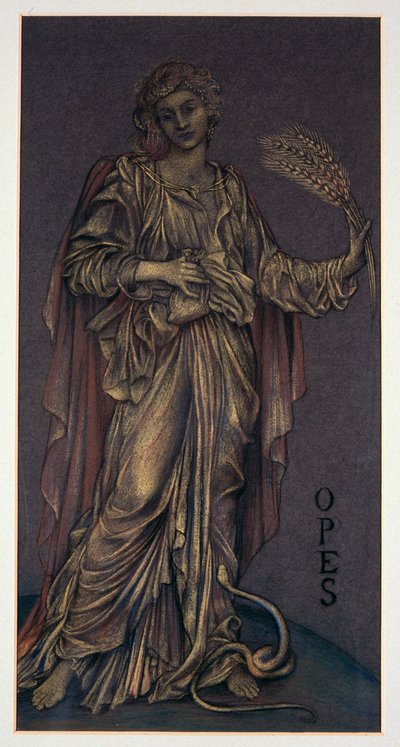 Finished Study for Opes by Evelyn De Morgan